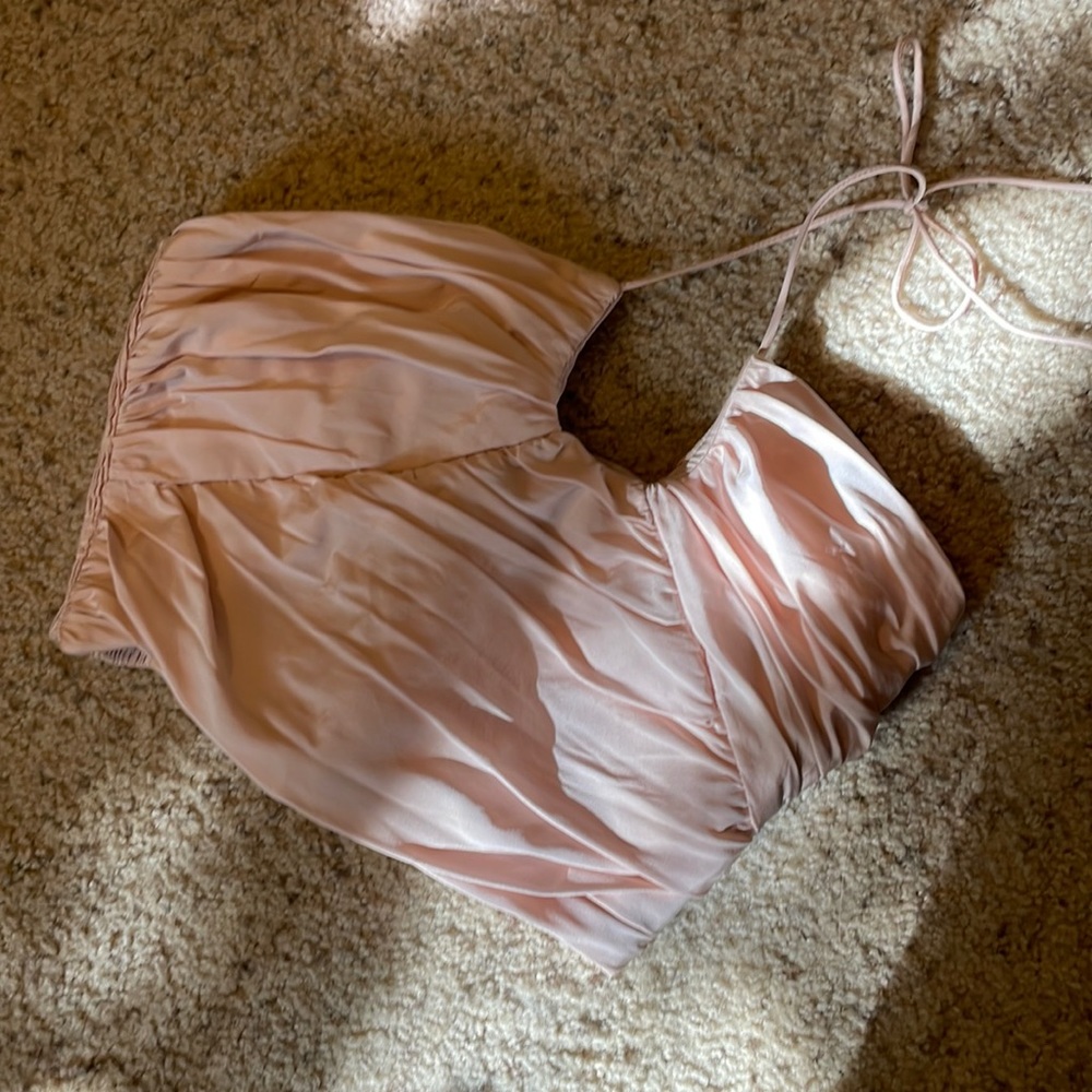 Zara draped crop top